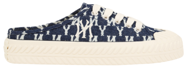 Giày MLB PlayBall Mule Mono Denim New York Yankees 'Blue' 32SHSD111-50N