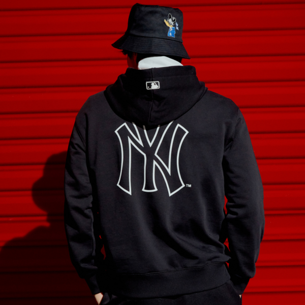 Áo MLB x Disney Donald Duck BigLogo NY Yankees 'Black' 3AHDD1014-50BKS - Ảnh 7