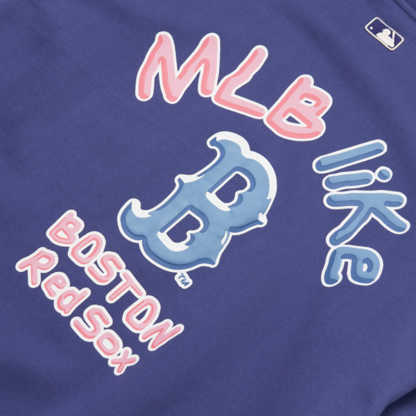 Áo MLB Like Ice Back Graphic Brushed Boston Red Sox 3AMTL5116-43NYL - Ảnh 2