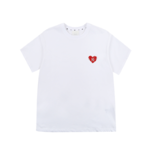 Áo MLB Heart Overfit White 31TSH1131-50W