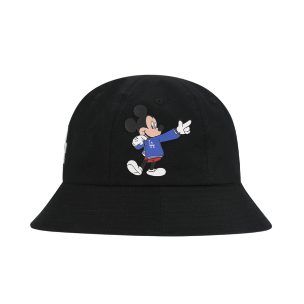 Mũ MLB X Disney Dome Hat LA Dodgers Black 32CPHK011-07L - Ảnh 2
