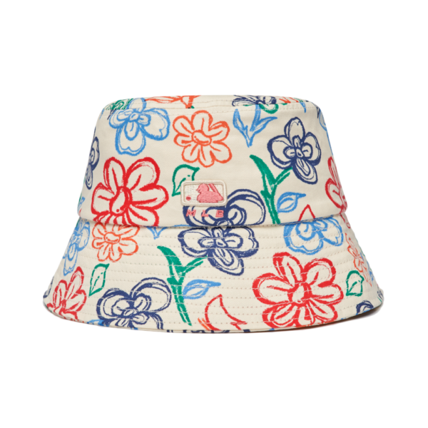 Mũ MLB Floral Cotton Bucket Hat New York Yankees 3AHT0891N-50CRS - Ảnh 2