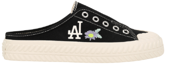 Giày MLB PlayBall Flower Mule LA Dodgers 'Black' 32SHSF111-07L