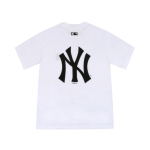 Alternative view of Áo MLB Popcorn Big Logo Short Sleeve T Shirt New York Yankees White 31TS03031-50W