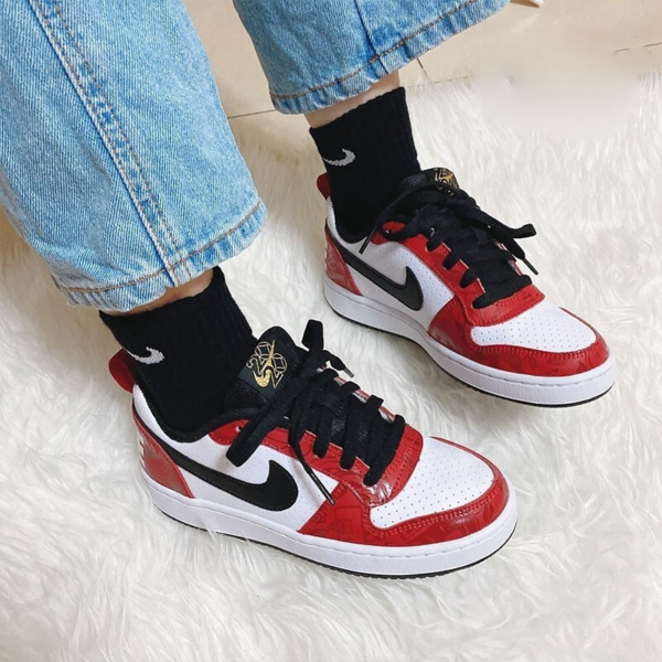 Giay Nike Court Borough Low 2020 GS ‘Chicago Red’ CU2983-101