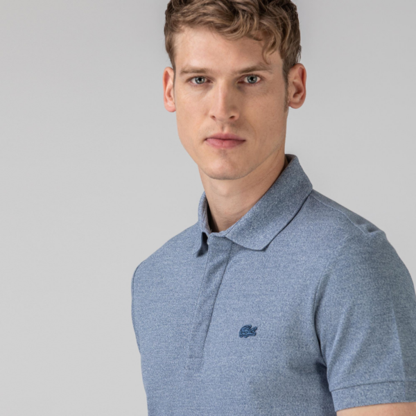 Áo Lacoste Men's Paris Polo Regular Fit Stretch Cotton Piqué PH5522-1GF - Ảnh 4