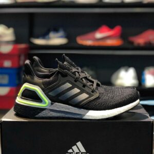 Alternative view of Giày Adidas UltraBoost 20 'Night Metallic Signal Green' EG0707