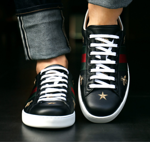 Giày Gucci Ace Embroidered 'Bees and Stars' 386750-A38F0-1079 - Ảnh 2