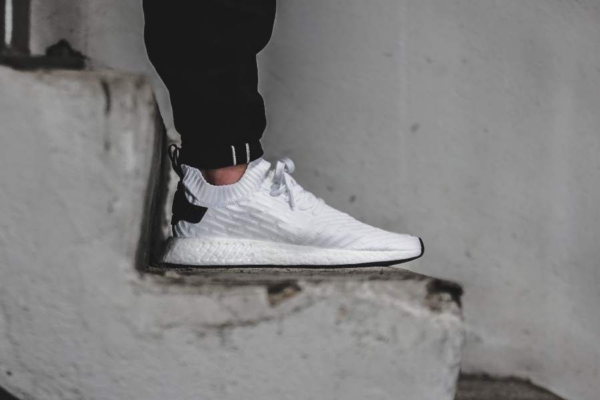 Giày adidas NMD_R2 Primeknit "White Black" BY3015 - Ảnh 7