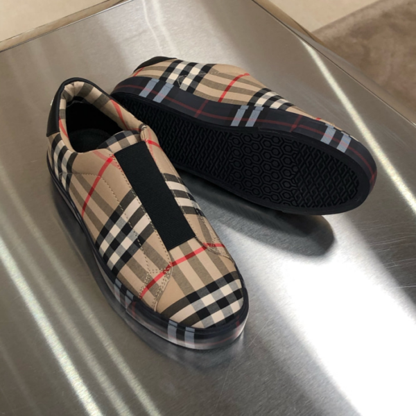 Giày Burberry Wmns Markham Vintage Check Low-top 'Neutral' 80109081 - Ảnh 3