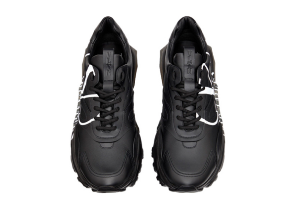 Giày Valentino Black Leather Sneakers TY0S0B05-EAJ-0NI - Ảnh 2