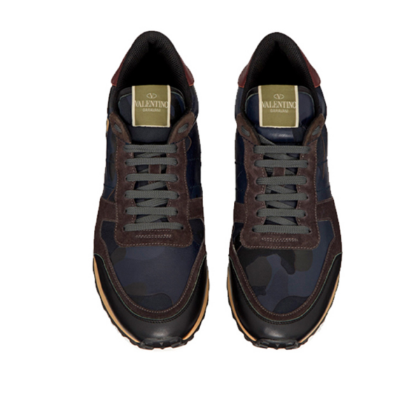 Giày Valentino Sneakers Rockrunner Camouflage Blue TY2S0723TCC-M14 - Ảnh 3