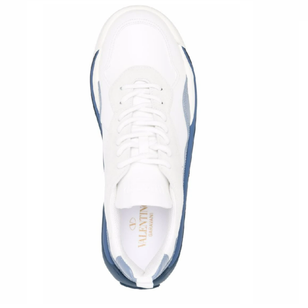 Giày Valentino Gumboy Calfskin Sneakers Blue WY2S0B17MQBN74 - Ảnh 2