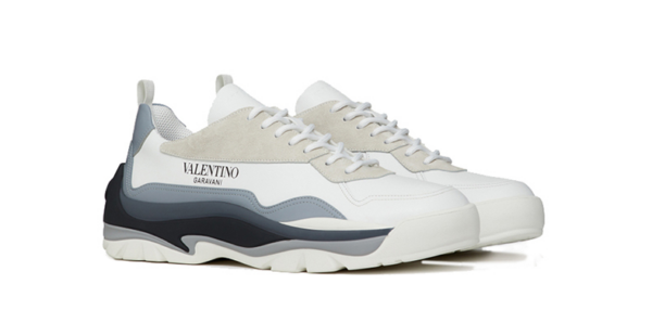 Giày Valentino Gumboy Sneaker In Leather Silver WY2S0B17MQBN77 - Ảnh 3