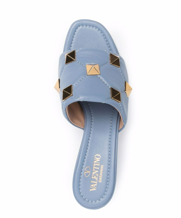 Giày Valentino Roman stud leather mules WW2S0BK3ZCG56Y - Ảnh 2
