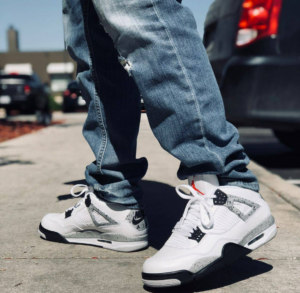 Alternative view of Giày Nike Air Jordan 4 Retro OG 'White Cement' 2016 840606-192