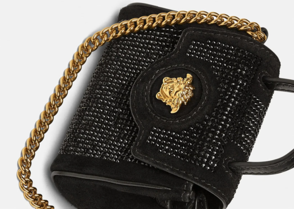 Túi Versace La Medusa Studded Micro Black 1002529-1A01840-1B00V - Ảnh 3