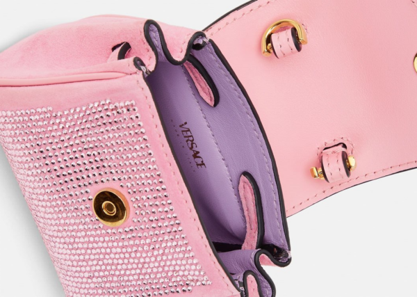 Túi Versace La Medusa Studded Micro Pink 1002529-1A01840-1P56V - Ảnh 2