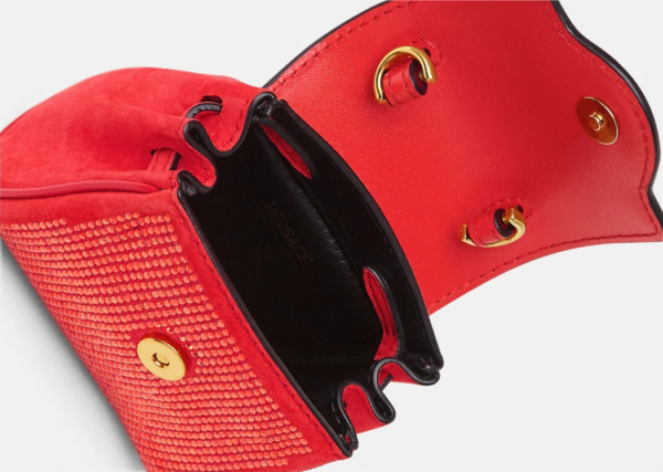 Túi Versace La Medusa Studded Micro Red 1002529-1A01840-1R33V - Ảnh 3