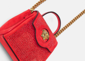 Alternative view of Túi Versace La Medusa Studded Micro Red 1002529-1A01840-1R33V