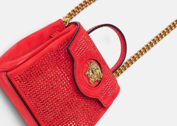 Túi Versace La Medusa Studded Micro Red 1002529-1A01840-1R33V - Ảnh 2