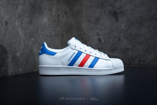 Giày Adidas Superstar 'White Red Blue' BB2246 - Ảnh 3