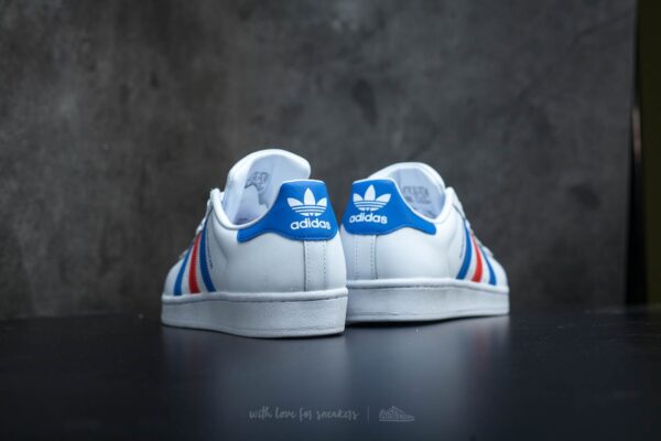 Giày Adidas Superstar 'White Red Blue' BB2246 - Ảnh 4