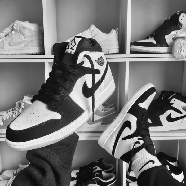 Giày Nike Air Jordan 1 Mid 'Diamond GS' DN4321-100 - Ảnh 4