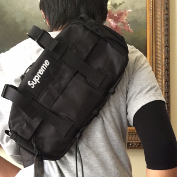 Túi Supreme Waist Bag FW19 Black SP-WBFW19BK - Ảnh 4
