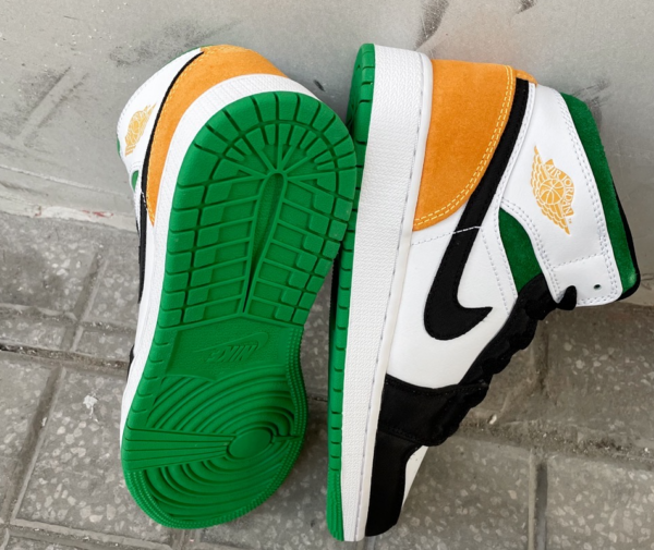 Giày Nike Air Jordan 1 Mid SE GS 'Oakland' BQ6931-101 - Ảnh 5