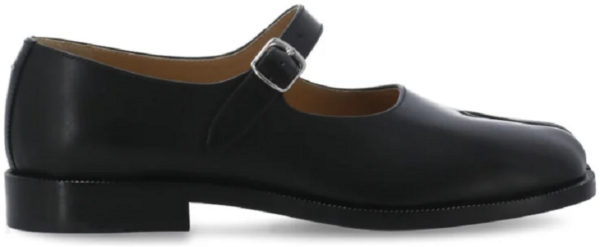 Giày Maison Margiela Box Calf Tabi Court 'Black' S39WL0119P3292T8013