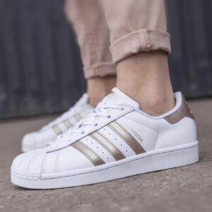 Alternative view of Giày Adidas Superstar 'White Metallic' CG5463