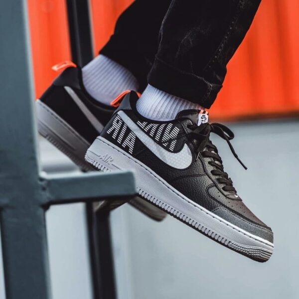 Giày Nike Air Force 1 LV8 2 GS 'Under Construction Black' BQ5484-001 - Ảnh 2