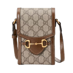 Túi Gucci Horsebit 1955 Mini Beige And Brown Leather ‎625615-92TCG-8563