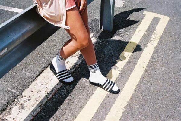 Dép Adidas Adilette Cloudfoam Plus 'Black White' AP9971 - Ảnh 2