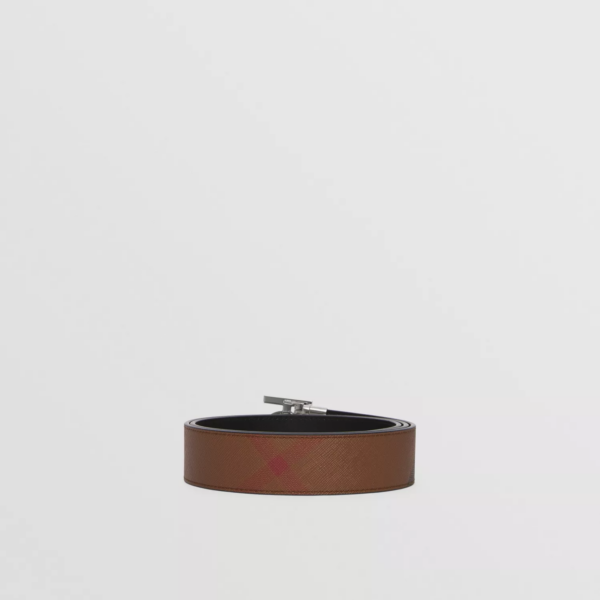 Thắt Lưng Burberry Reversible Monogram Motif Dark Birch Brown - Ảnh 2