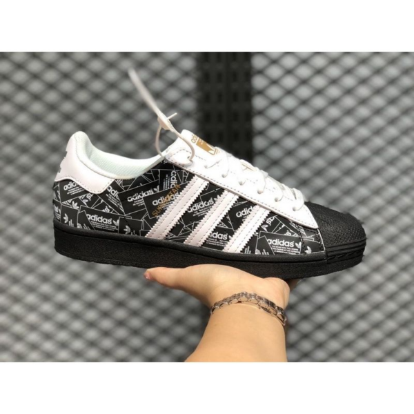 Giày Adidas Superstar 'All Over Print Black' FV2820 - Ảnh 4