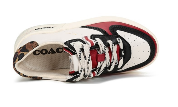 Giày Coach Citysole Court Trainers 'Chalk Electric Red' G5503-RR7 - Ảnh 4