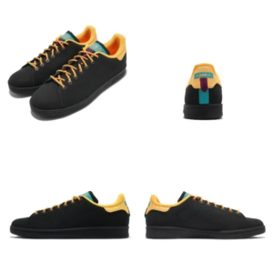Giay Adidas Stan Smith 'Black Gold Aqua' FX8715