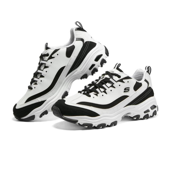 Giày Skechers D'LITES 1.0 'White Black' 894129-WBK - Ảnh 3