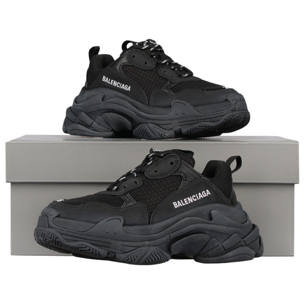 Giày Balenciaga Wmns Triple S 'Black' 531388-W09OM-1000 - Ảnh 4