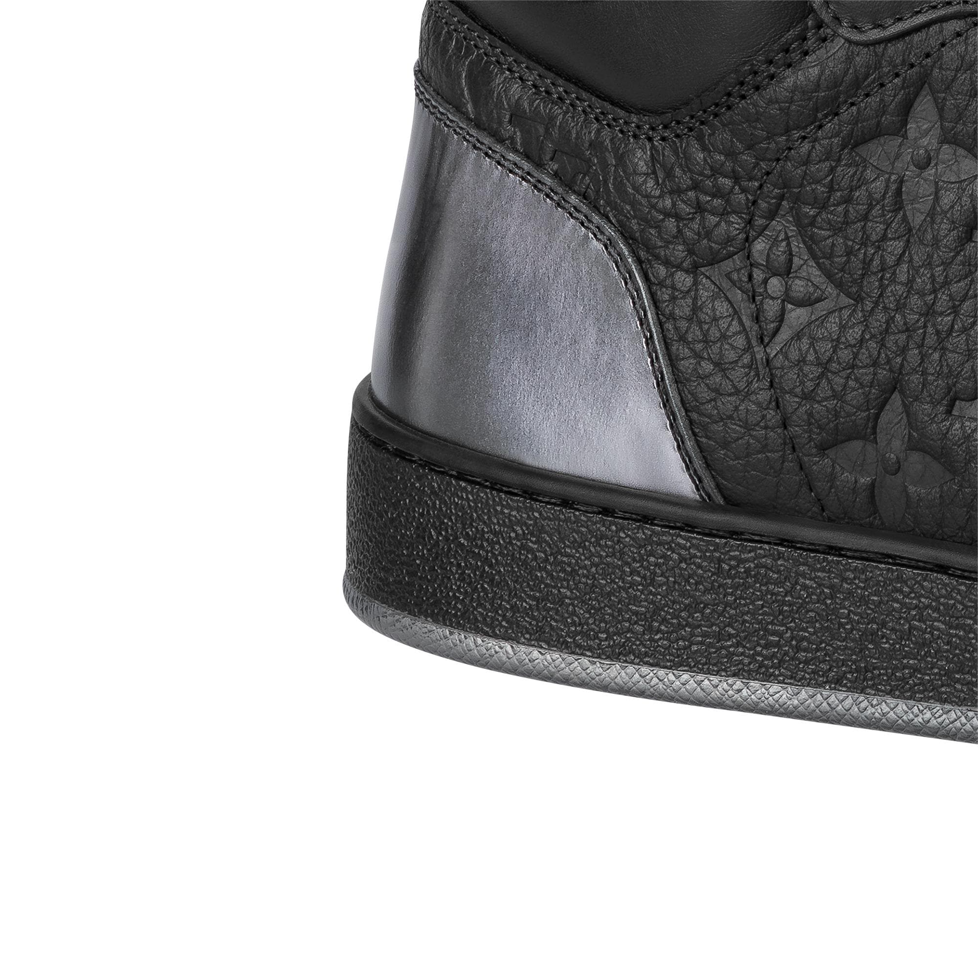 Giày Louis Vuitton MONOGRAM Rivoli Sneaker Boot 'Triple Black' 1A8V7U - Ảnh 6