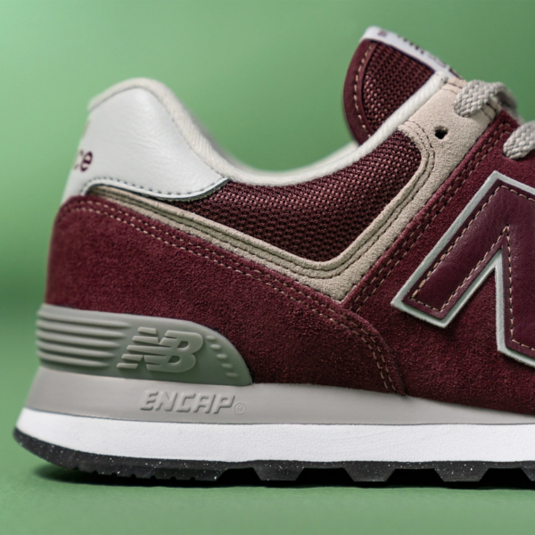 Giày New Balance 574 Classic 'Burgundy' ML574EVM - Ảnh 8