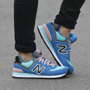 Alternative view of Giày New Balance 574 Classics Traditionnels Blue WL574BFL
