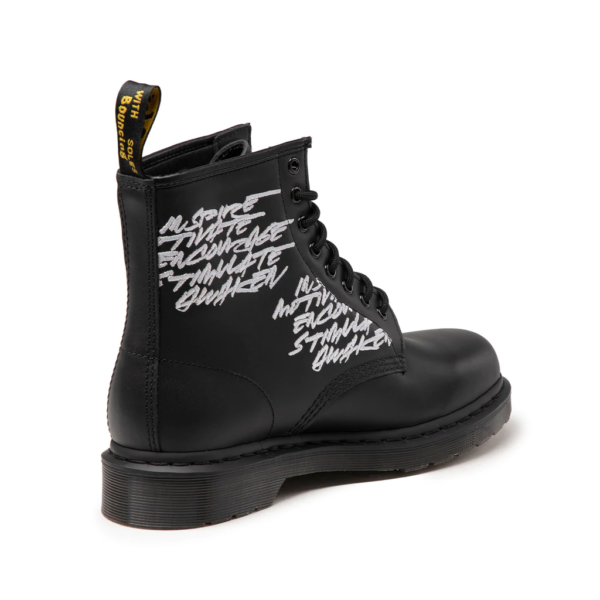 Giày Dr. Martens 1460 Futura Laboratories Embroidered Black Leather 27596001 - Ảnh 5