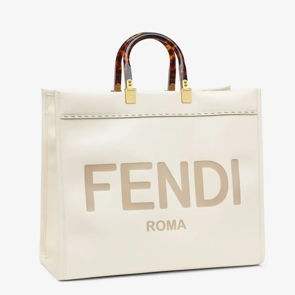 Túi Fendi Sunshine Shopper Bag Leather 'White' 8BH372ABVLF0K7E - Ảnh 2