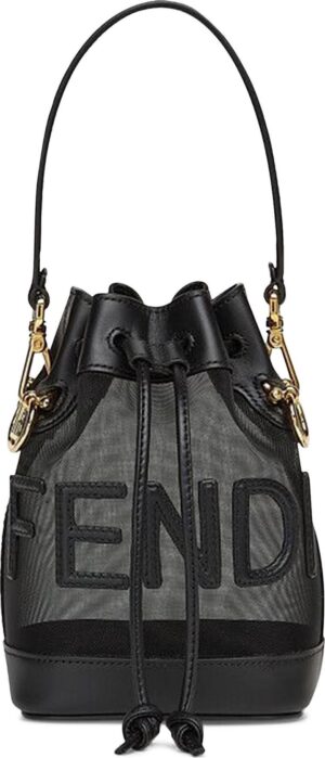 Túi Fendi Lack Leather Mesh Mini Bag 'Black' 8BS010-AAYS-F0KUR