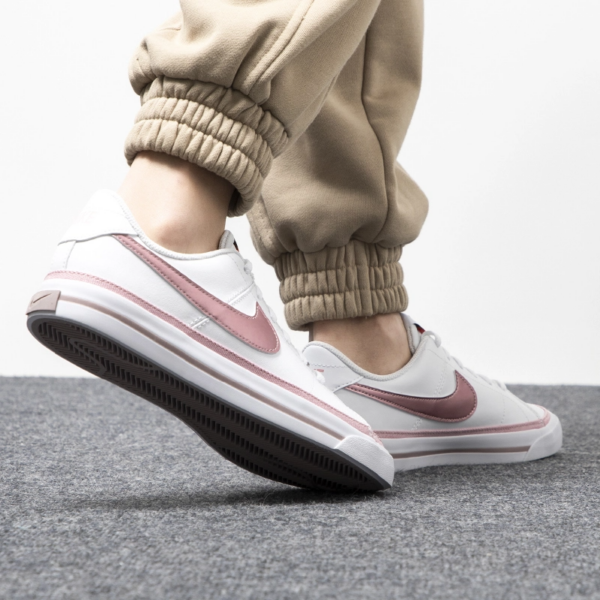 Giày Nike Court Legacy GS 'White Pink Glaze' DA5380-110 - Ảnh 2