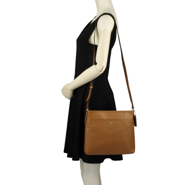 Túi Coach File Crossbody In Pebble Leather F28035 IMLQD - Ảnh 4