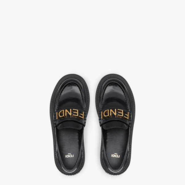 Giay Fendi Fendigraphy Leather 'Black' 8D838369FF0QA1